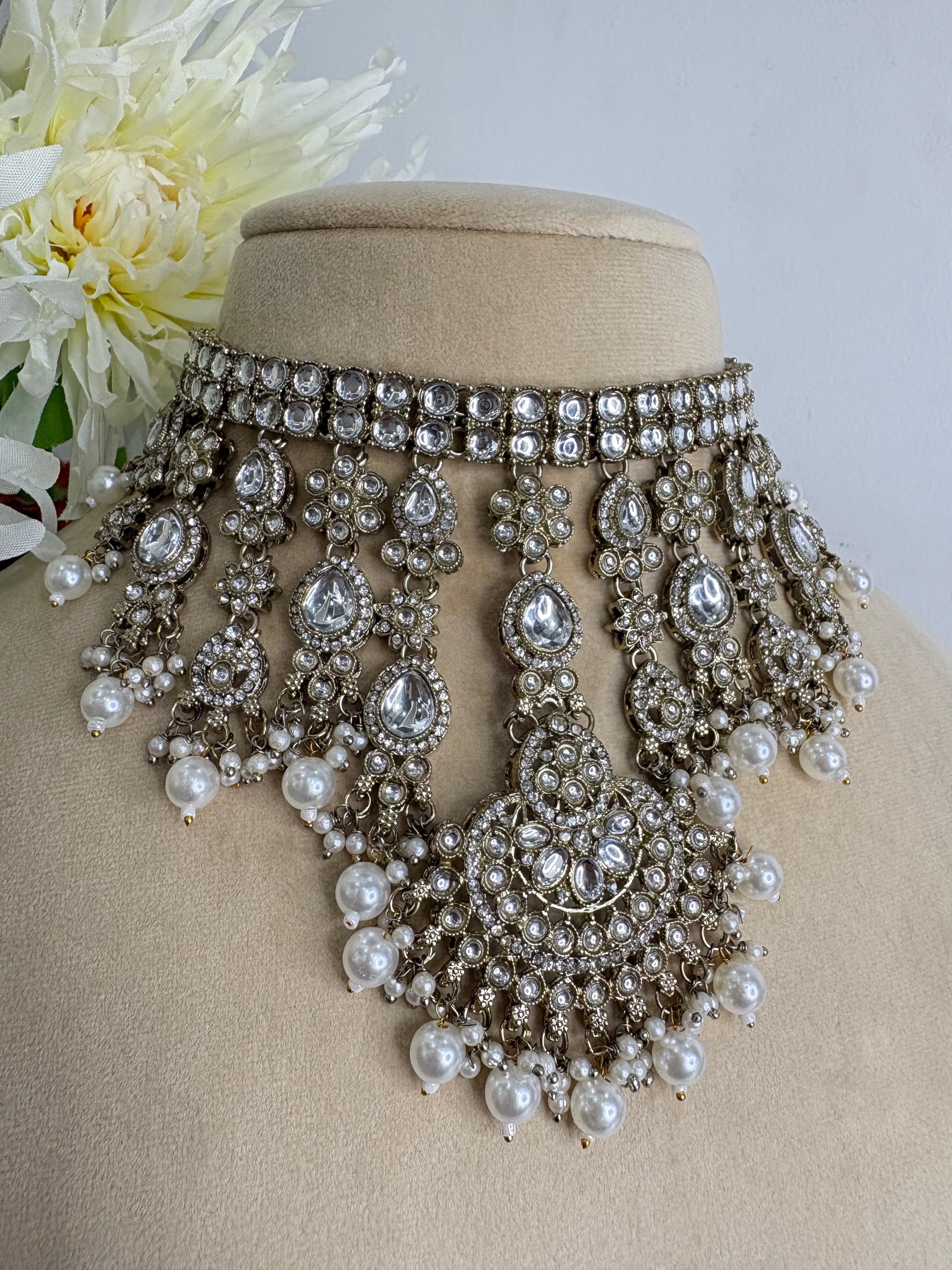 Kundan Necklace Set- YJ310008