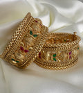 Gold Plated Bangle Set- YJ840003