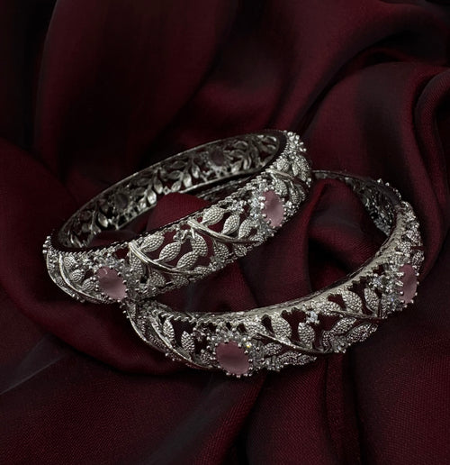 American Diamond Bangle Set- YJ140002