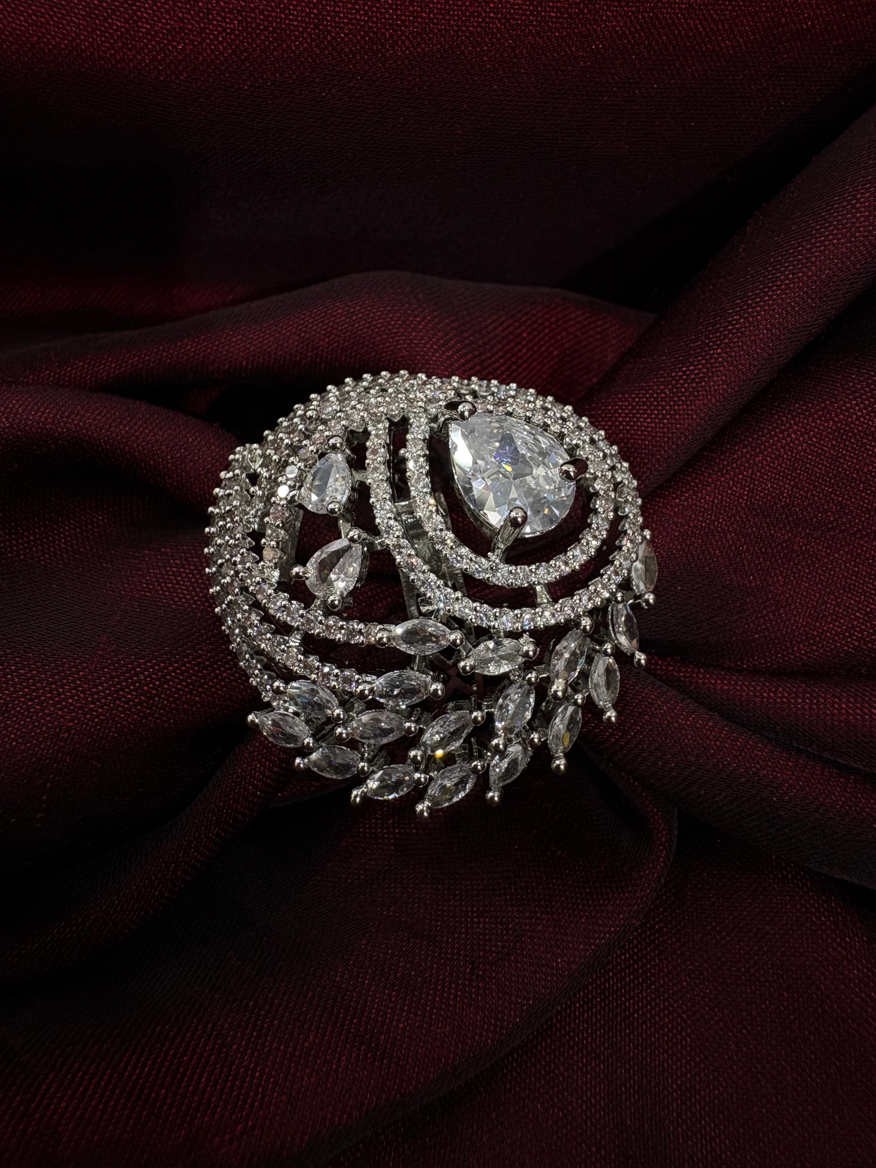 American Diamond Ring- YJ120001