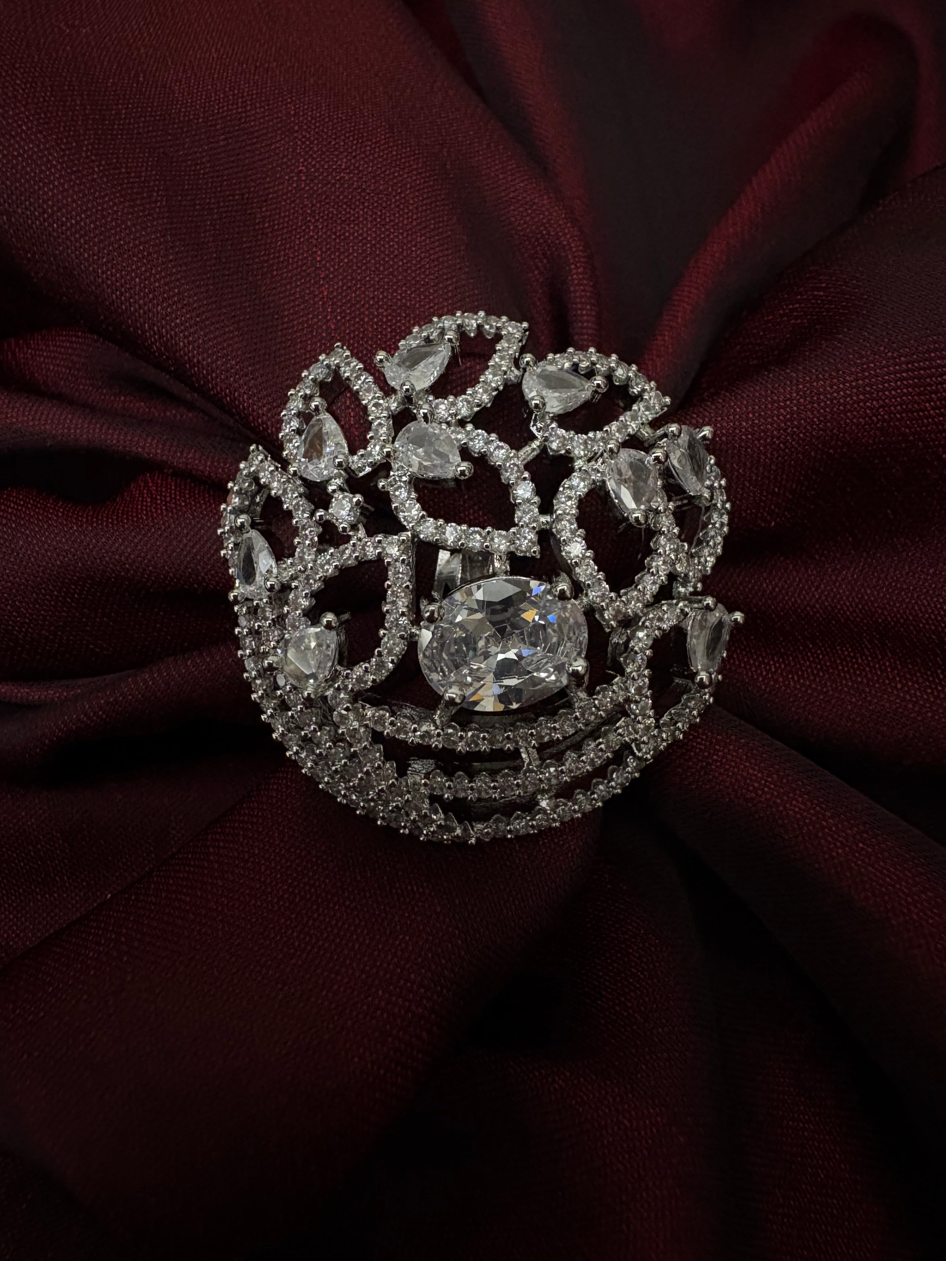 American Diamond Ring- YJ120007