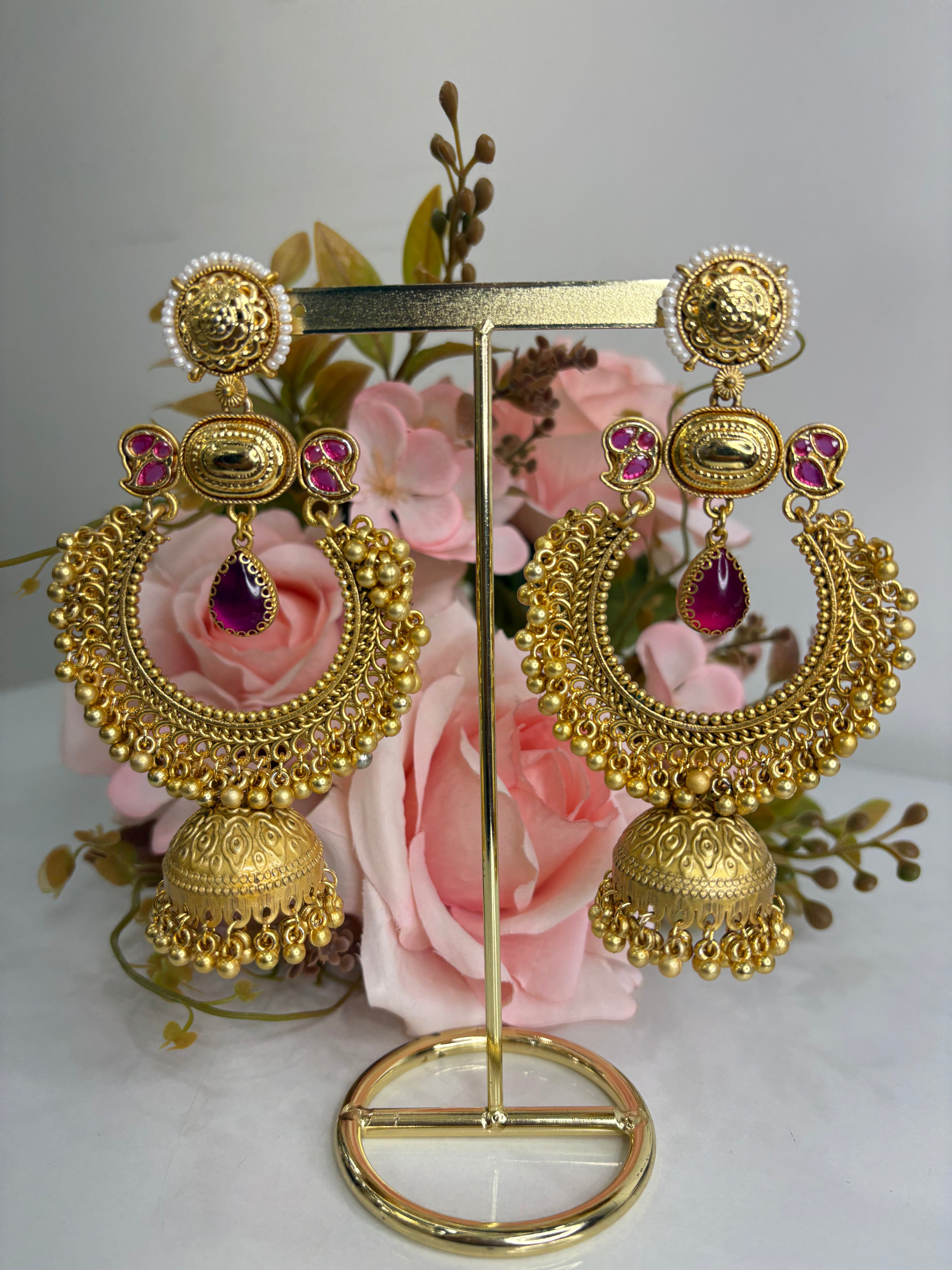 Kashmiri Earrings- YJ730001